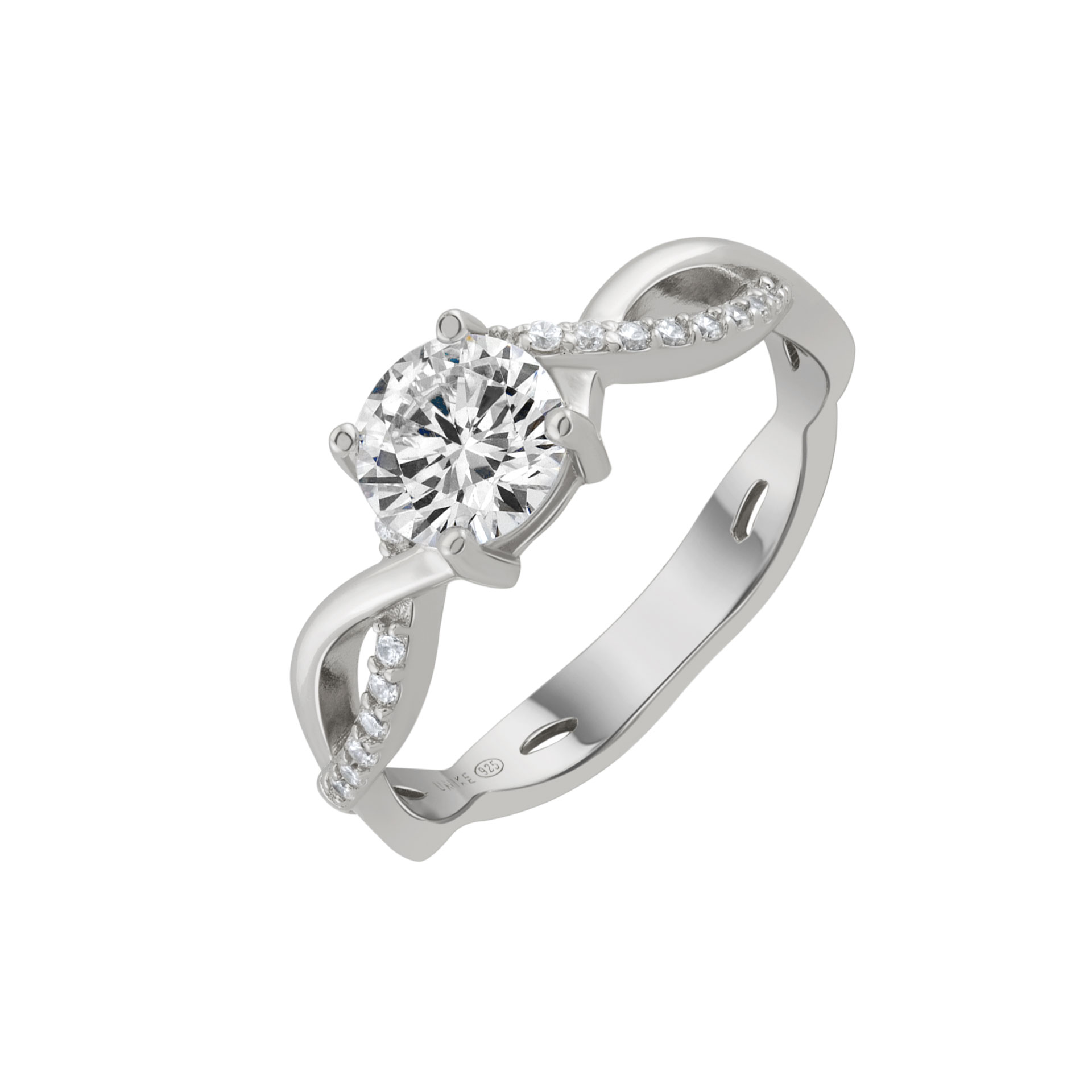 Anel Classy Solitaire Braid