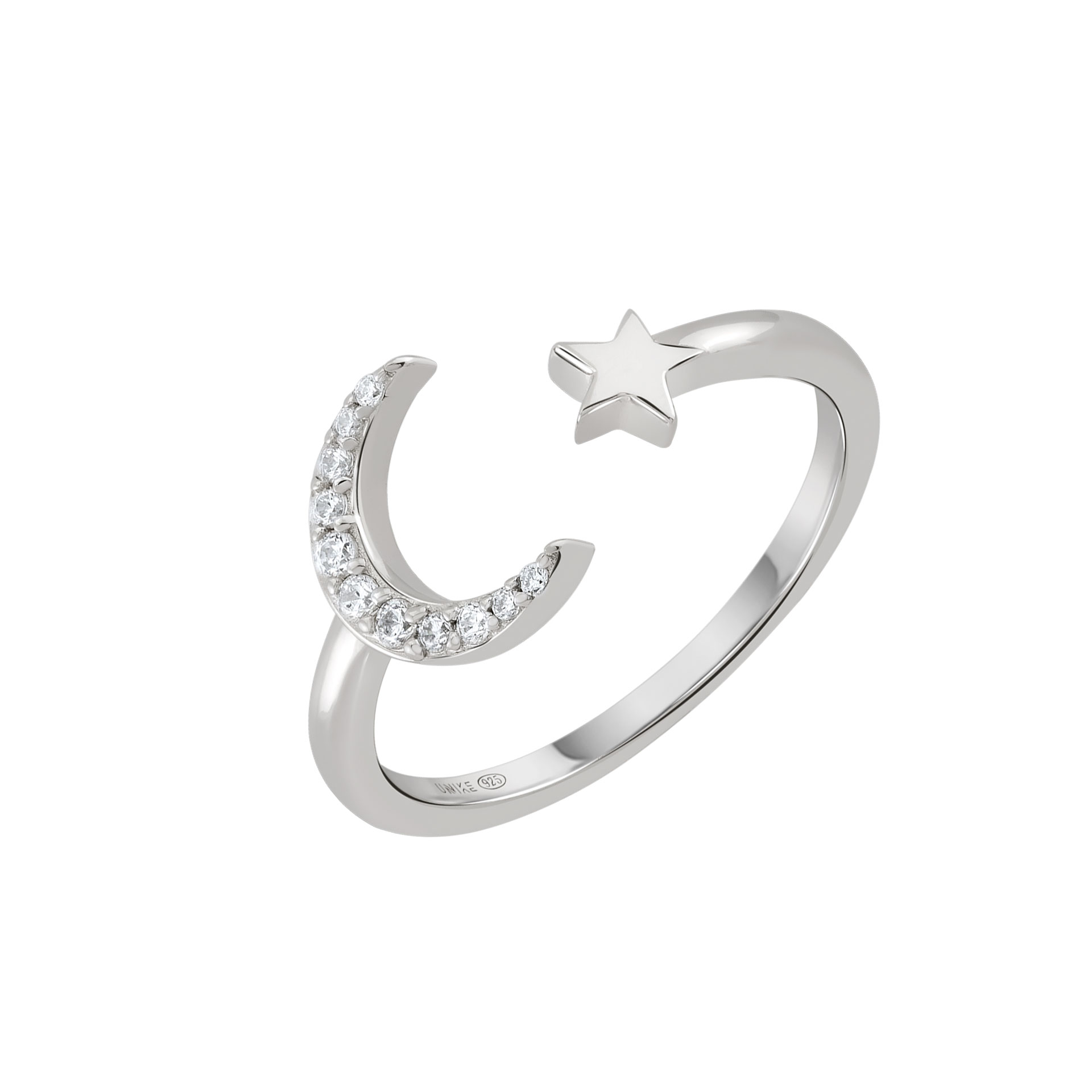 Matchy Moon & Star Ring