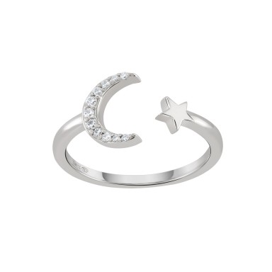 Anillo Matchy Moon & Star