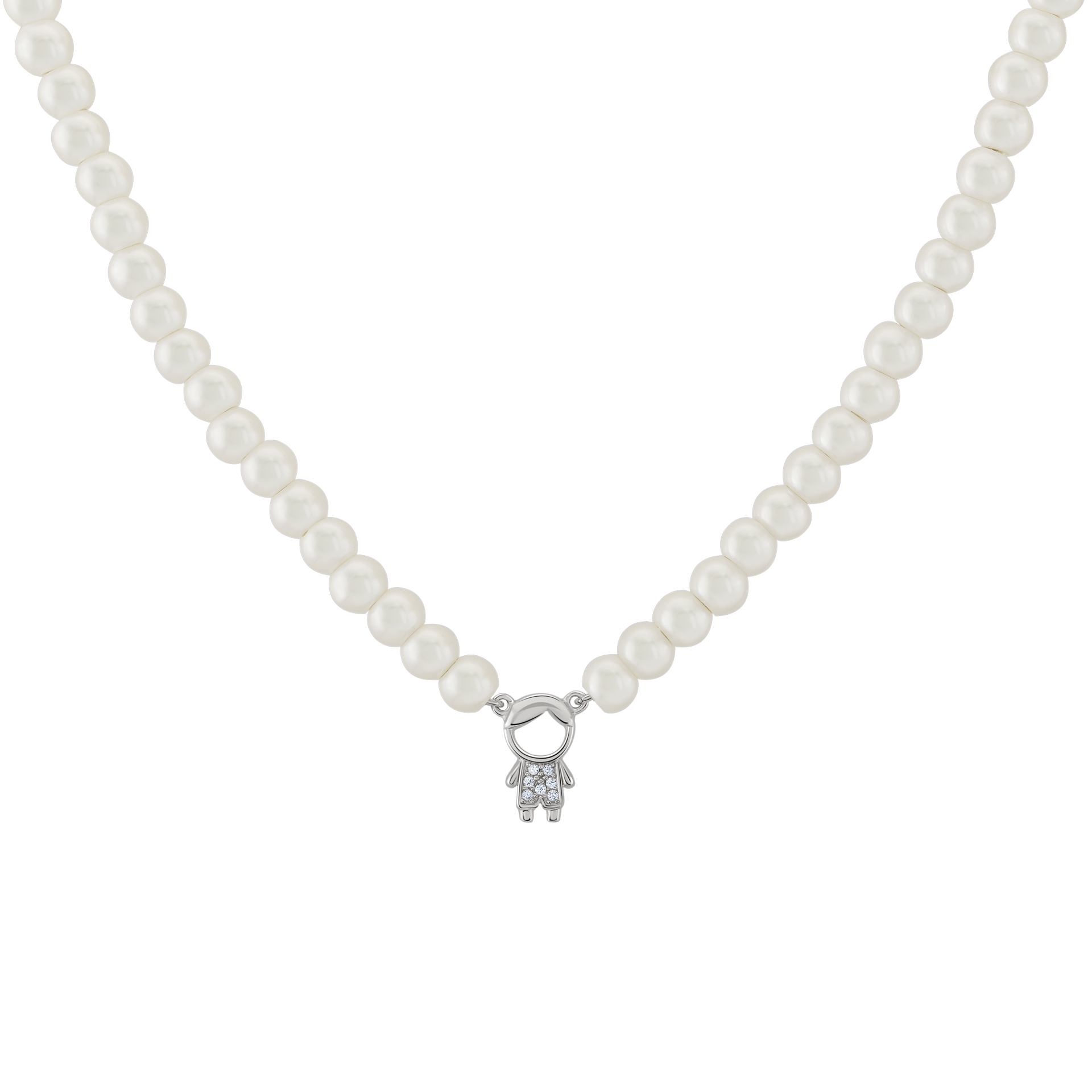 Mum Pearls Boy Necklace