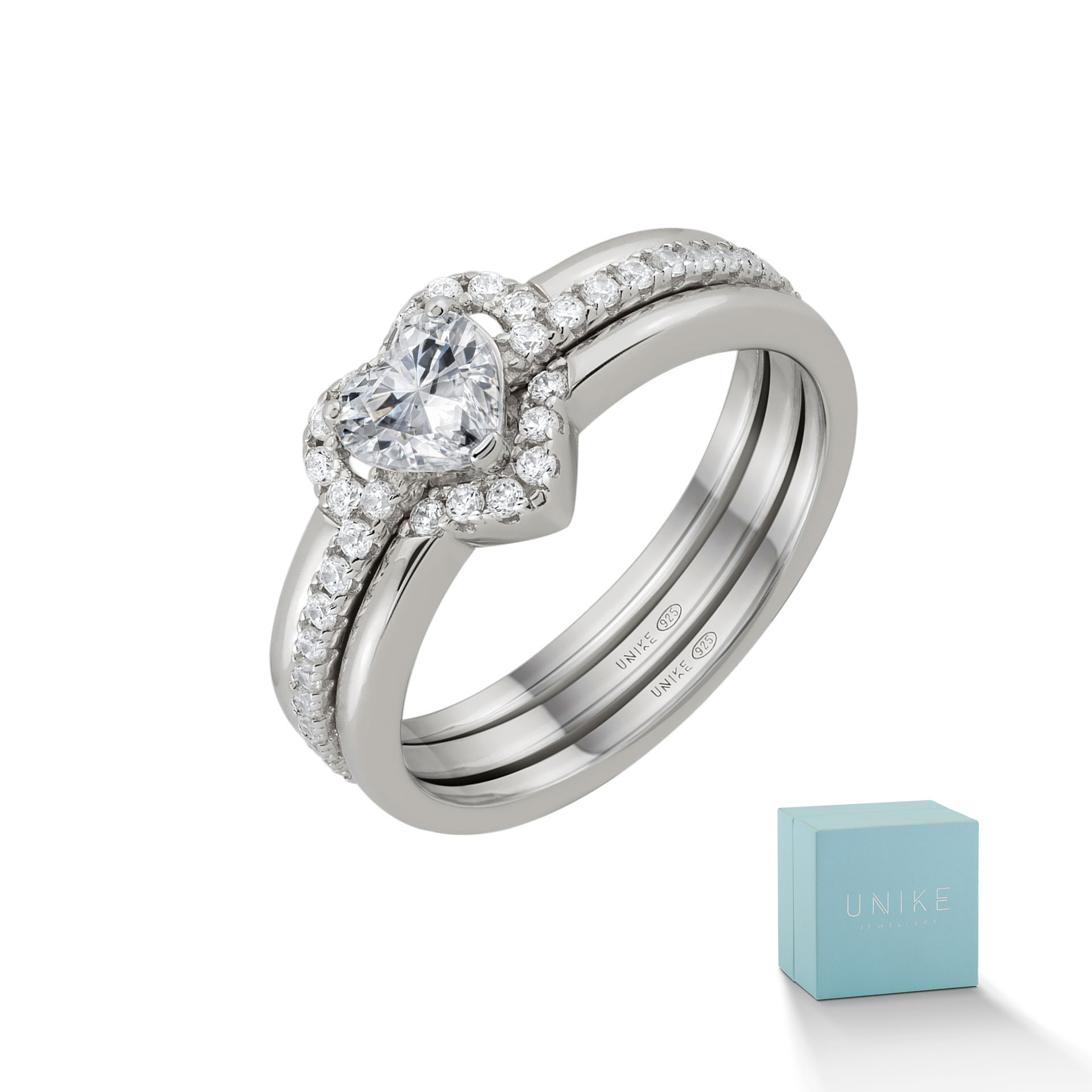 Anillo Mood Double Heart