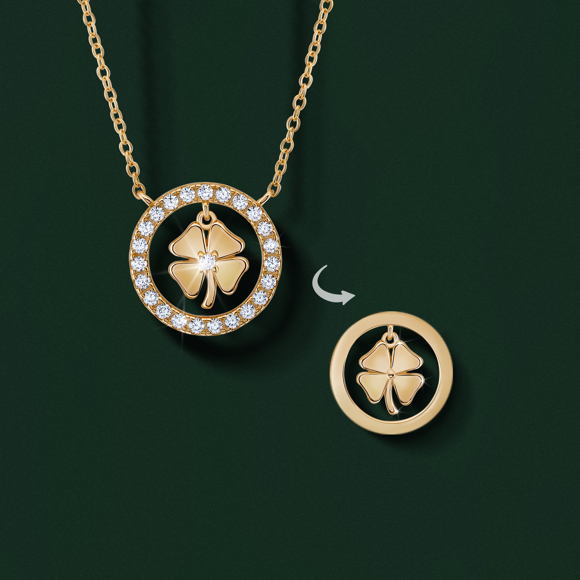 Colar Meaningful Trevo