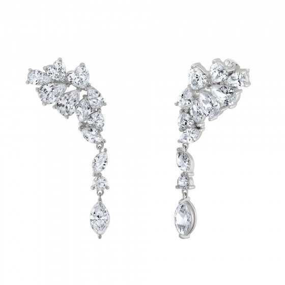 Brincos Bridal Drops Silver