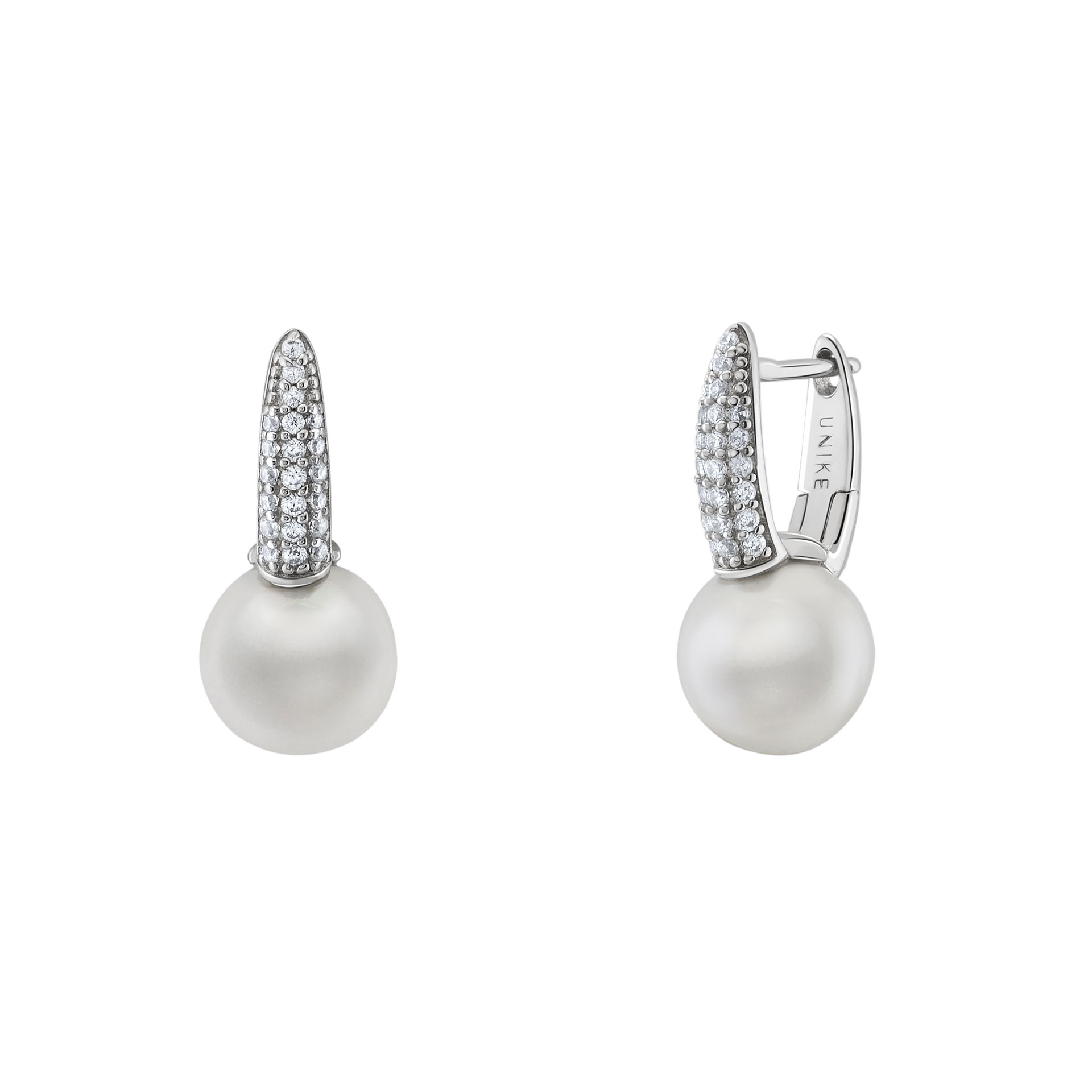 Argolas Bridal Pearl Silver