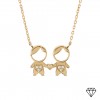 Gold and Diamonds MUM 2 Boys Necklace
