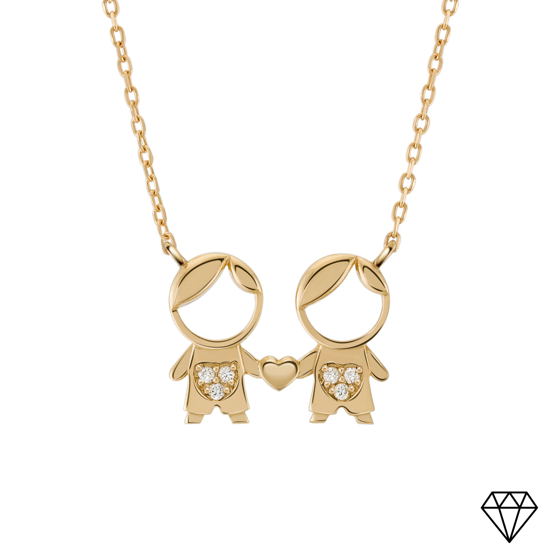 Collar Oro y Diamantes MUM 2 Niños