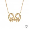 Colar Ouro e Diamantes MUM 2 Meninas