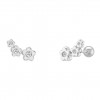 Pendientes Girls Flowers Silver