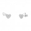 Pendientes Girls Hearts Cz Silver