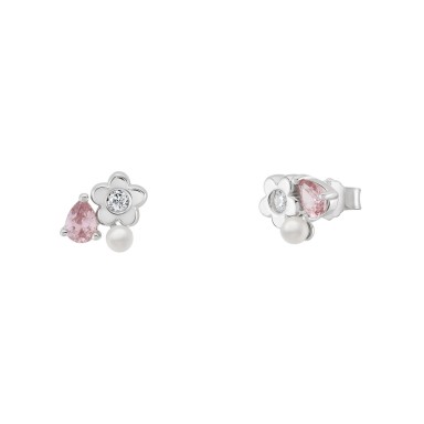 Girls Pearl Stone Earings