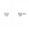 Pendientes Girls Hearts Cz Silver