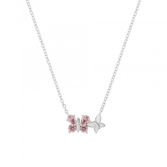 Colar Girls Pink Borboleta Glow