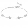 Pulsera Girls Flower Silver