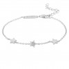 Pulsera Girls  3 Stars Silver