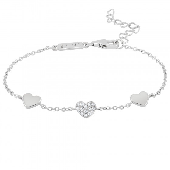 Pulsera Girls 3 Hearts Silver