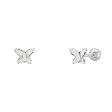 Pendientes Girls Butterfly Silver