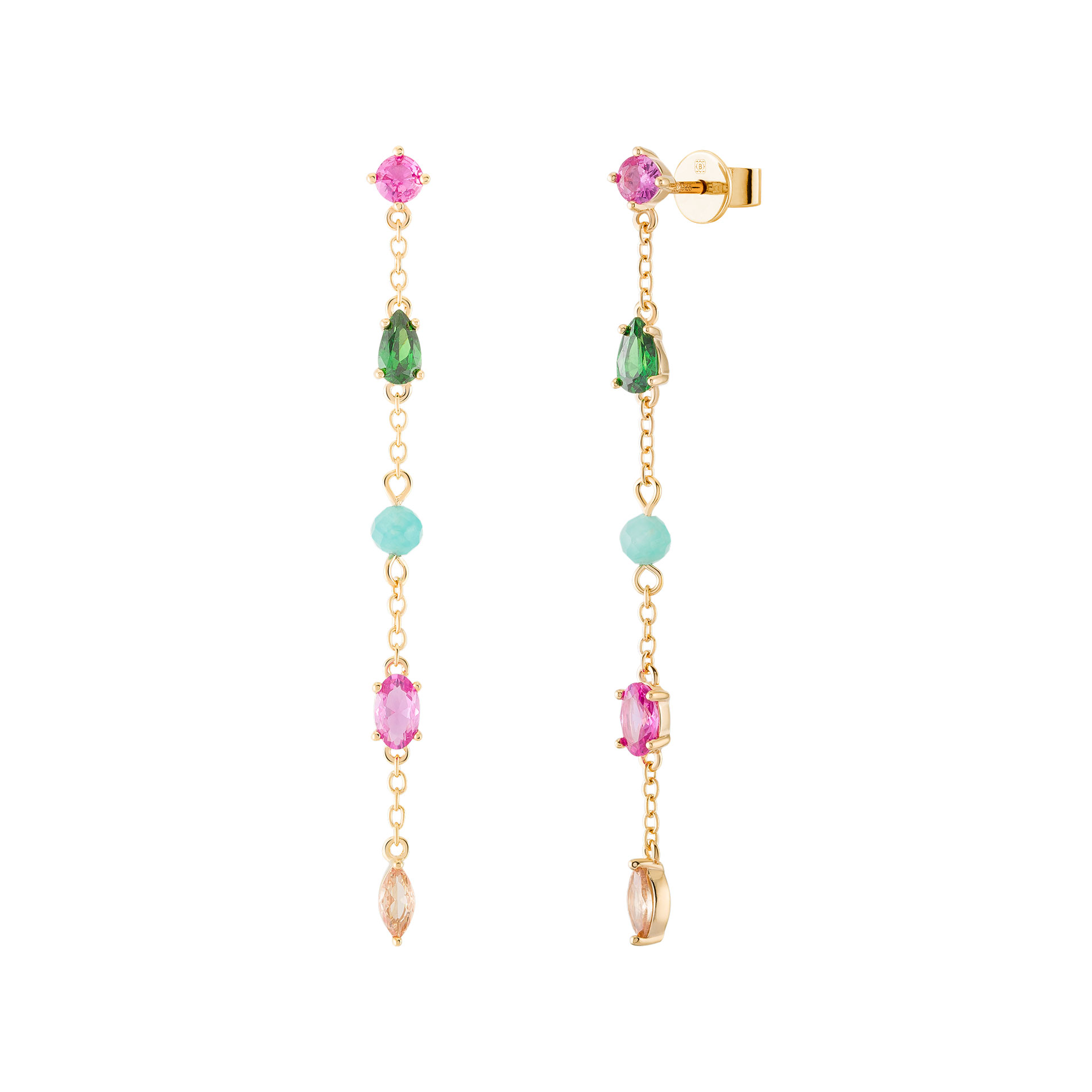 Brincos Fun Drop Stones Borboleta