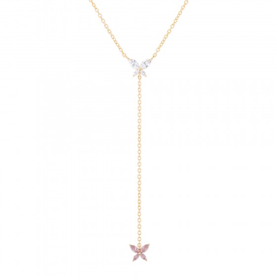 Fun Butterfly Y  Necklace