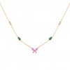 Colar Fun Borboleta Rosa