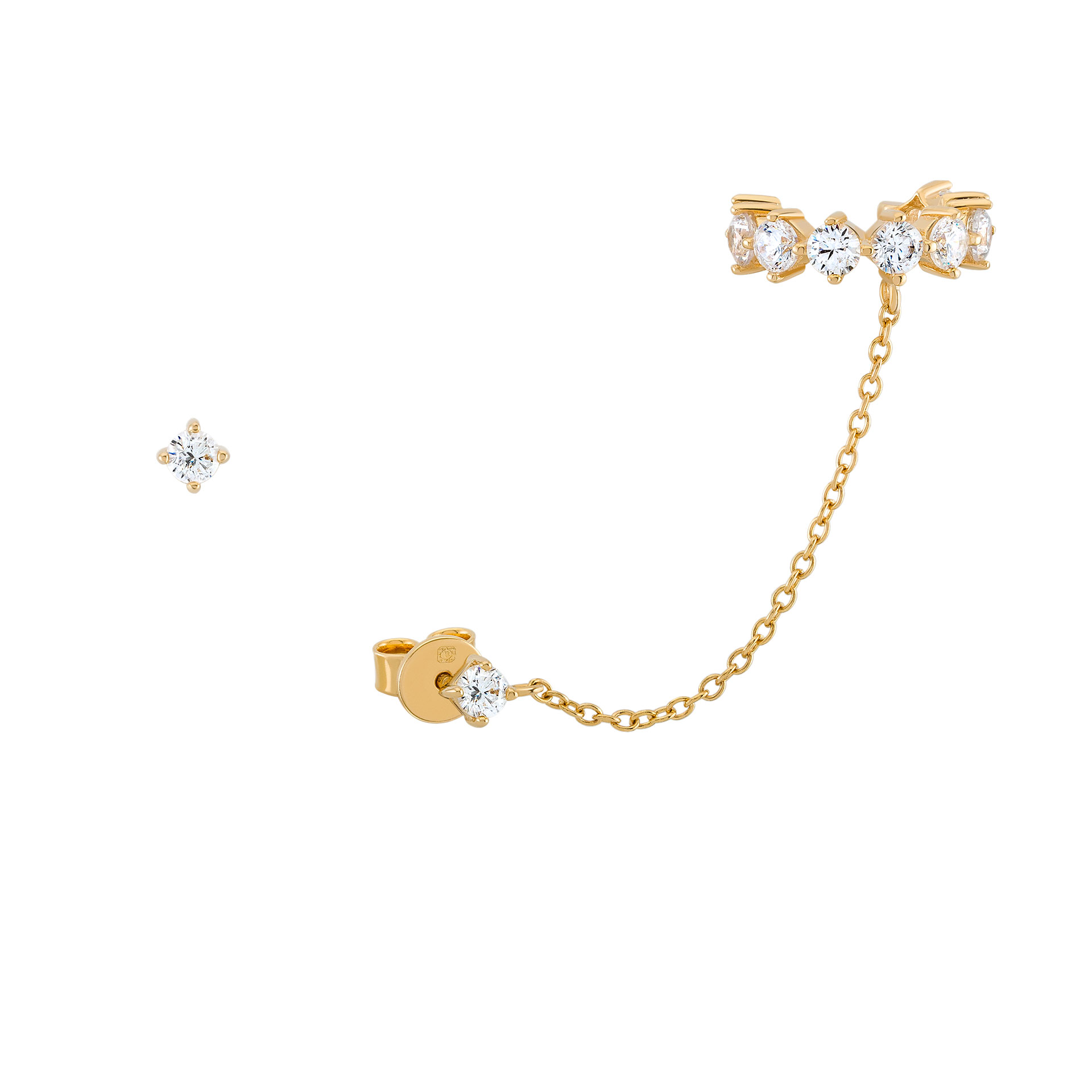 Brincos Matchy Earcuf Stones