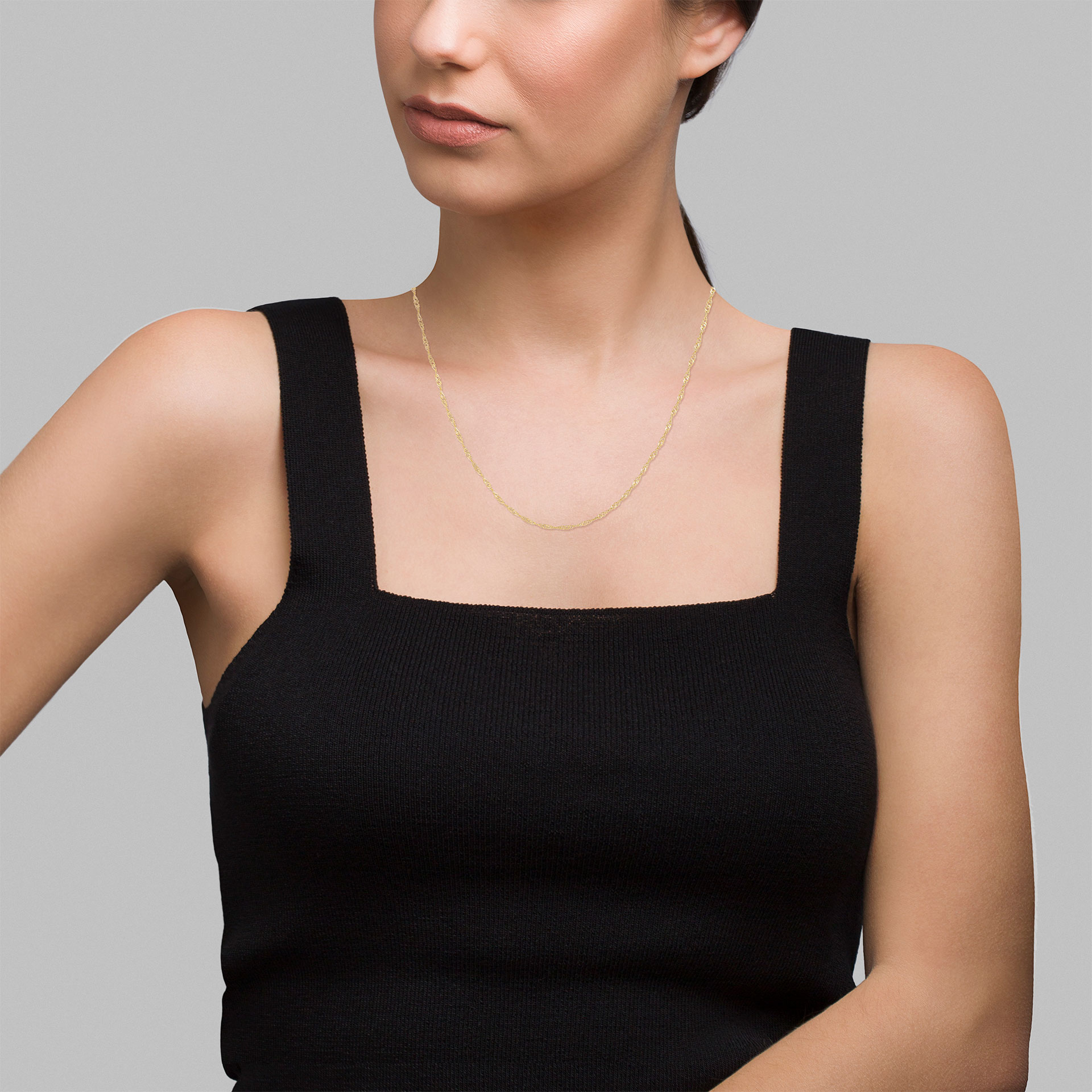 Corrente Ouro Singapura