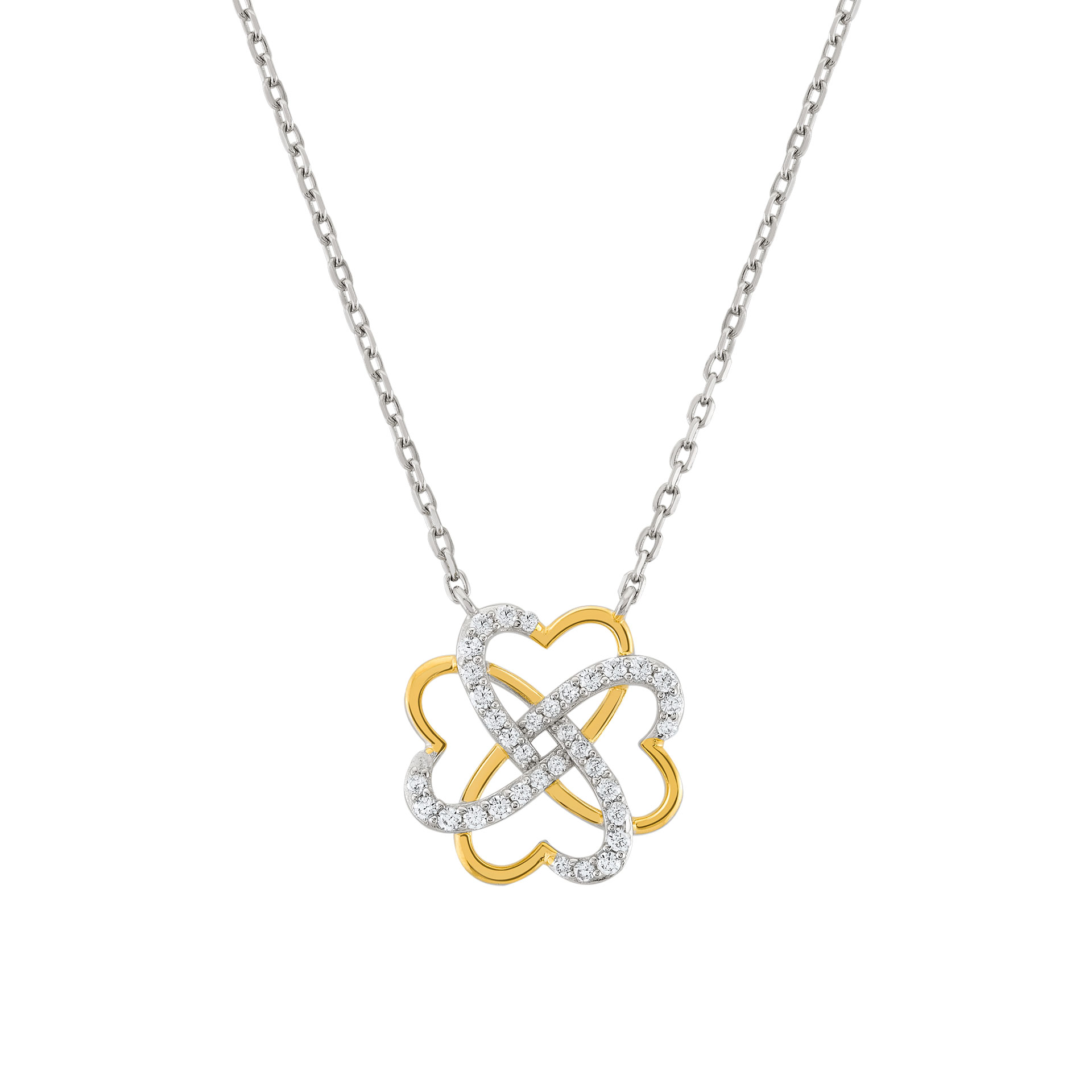 Collar Trevo 4 Corações