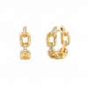 Bold Daily Chain with Stones Earrings