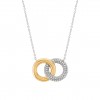 Bold Daily 2 Circle Stones Necklace