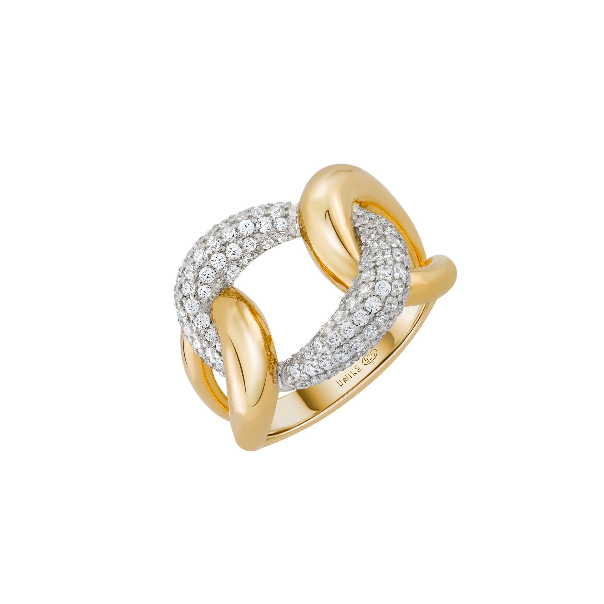 Bold Daily Stones Link Ring