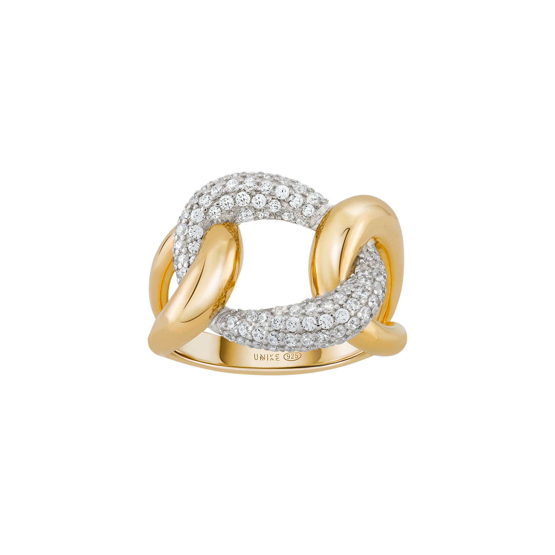 Bold Daily Stones Link Ring