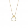 Colar Ouro Double Heart