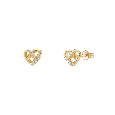 Pendientes Oro Heart