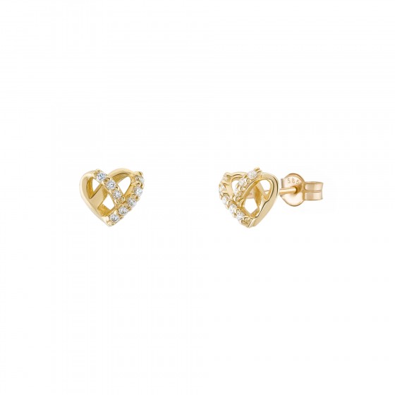 Pendientes Oro Heart