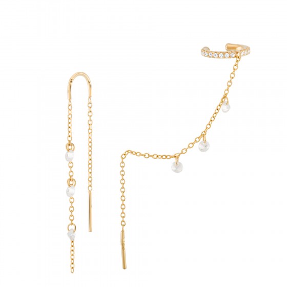 Brincos Matchy Chain Beads