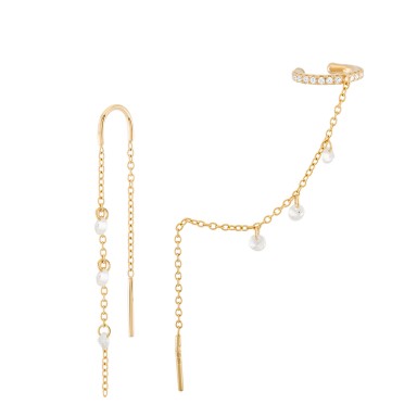 Matchy Chain Beads Earings