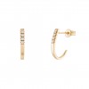 Gold Open Earrings
