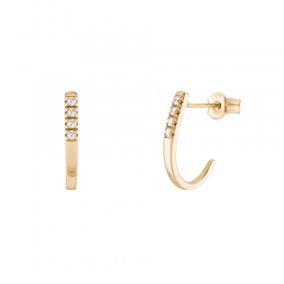 Gold Open Earrings