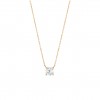 Gold Solitaire Necklace