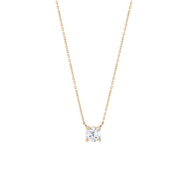 Gold Solitaire Necklace