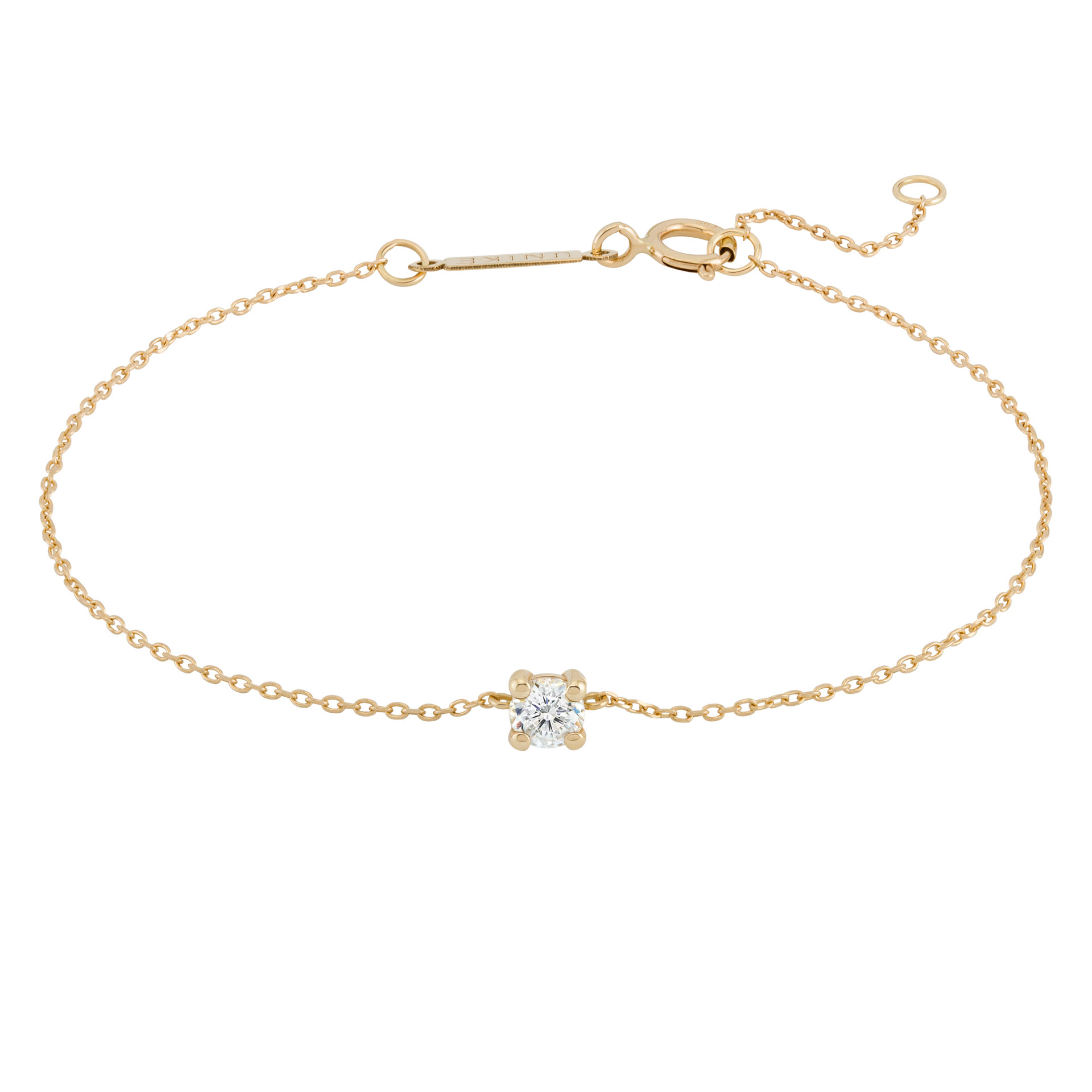Gold Solitaire Bracelet