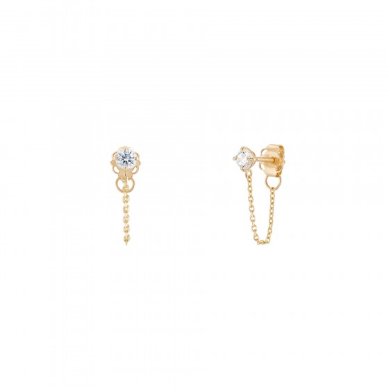 Brincos Ouro Chain