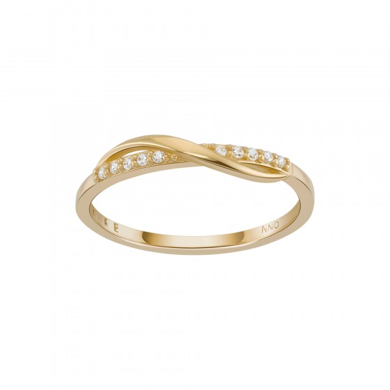 Anel Ouro Crossed