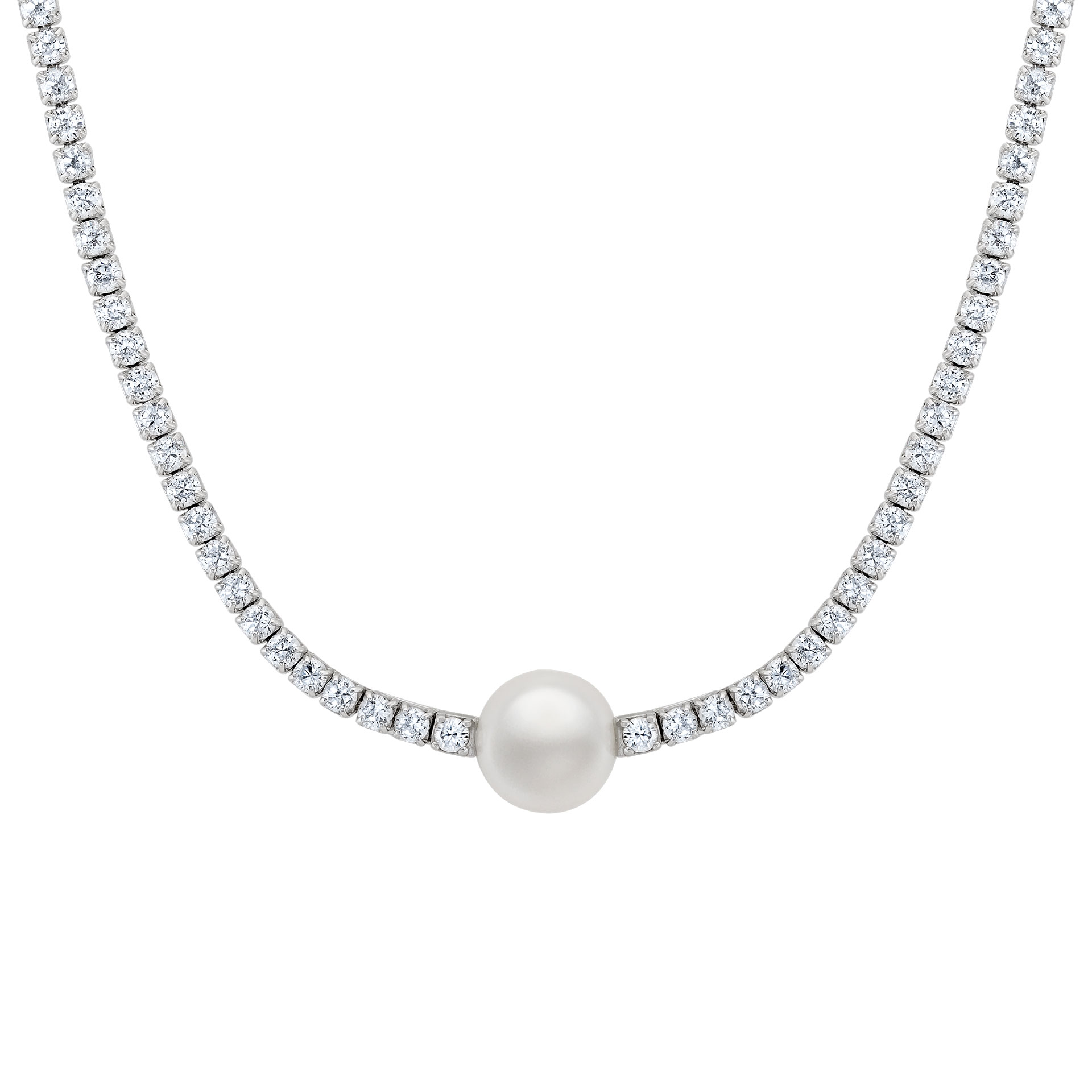 Stones and Pearl Necklace