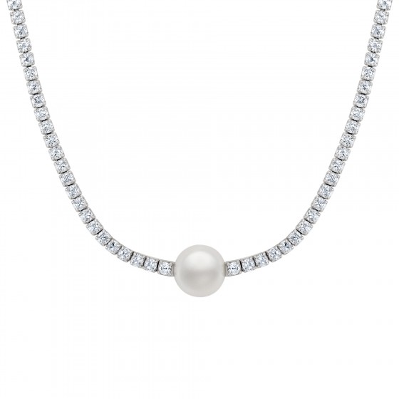 Stones and Pearl Necklace