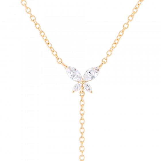 Fun Butterfly Y  Necklace