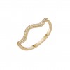 Anillo Ouro Waves