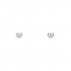 Pendientes Oro Heart Solitaire