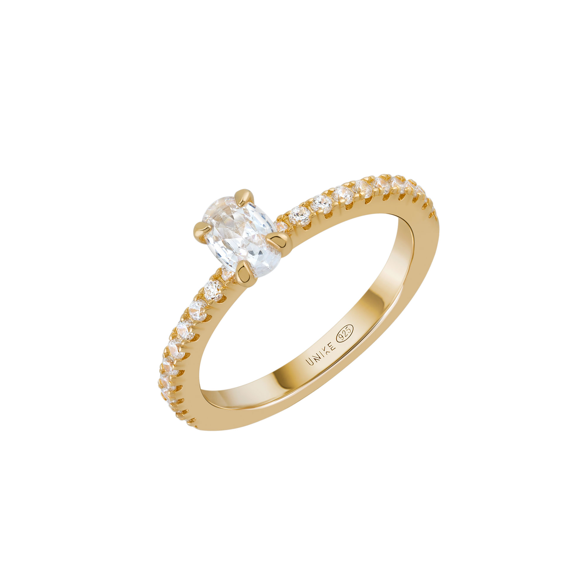 Anel Oval Solitaire