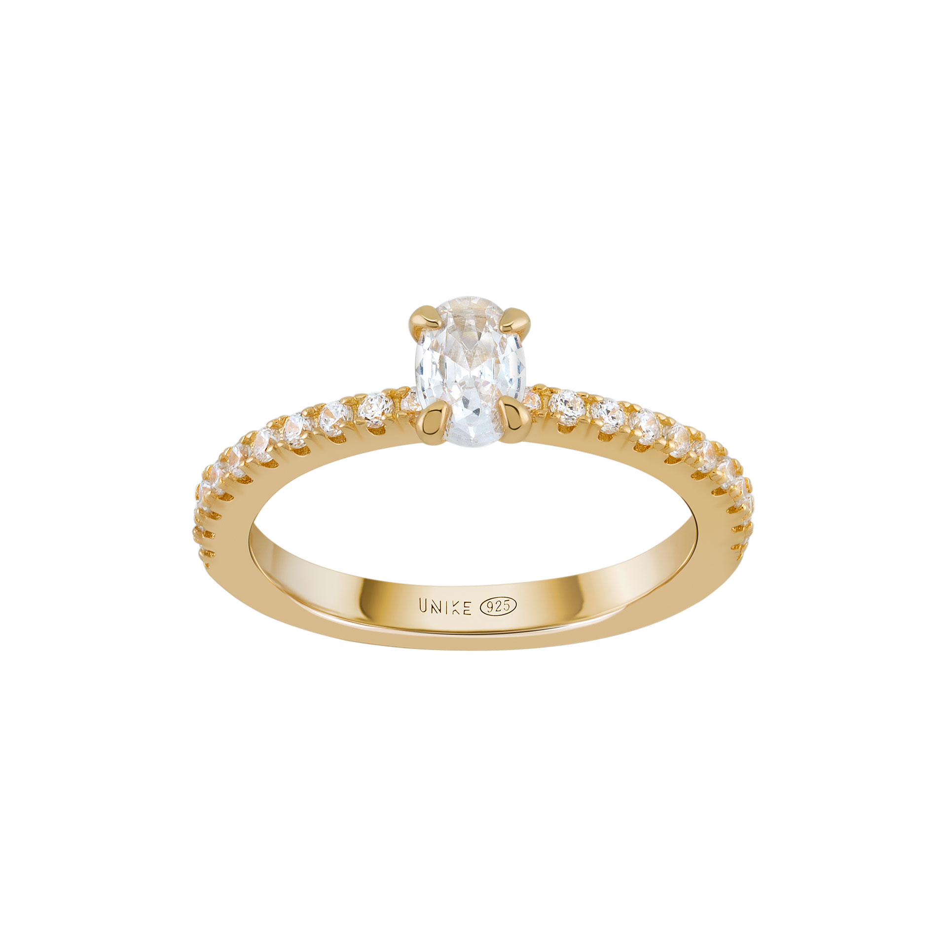 Anel Oval Solitaire