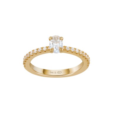 Anillo Oval Solitaire